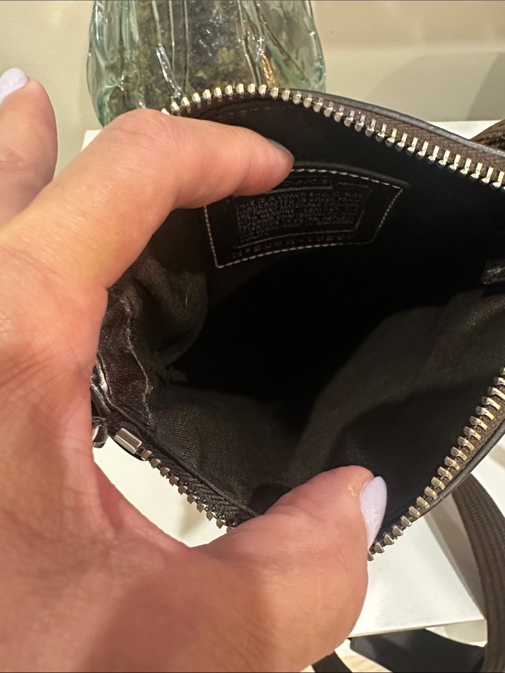 Coach Y2K Signature C Crossbody with Suede, Snakeskin and Patent - Picture 7 of 10